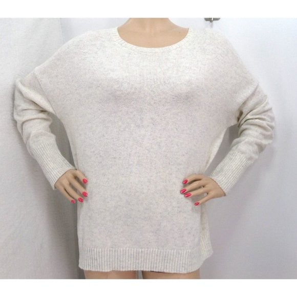 "LOFT" IVORY GRAY SPECKED LONG SLEEVES OVERSIZED CASUAL SWEATER SIZE: XL NWT - Picture 1 of 3
